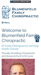 Mobile Screenshot of blumenfeldchiropractic.com